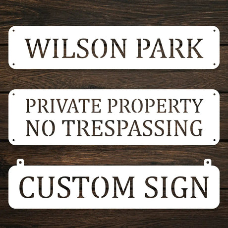 Personalized Outdoor Hanging Sign - BrossHome Metal Wall Art