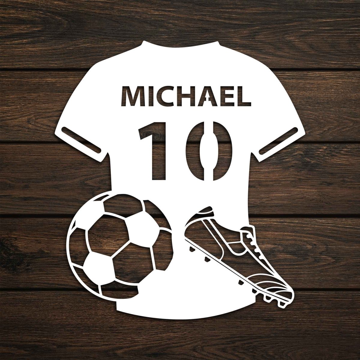 Personalized Soccer Jersey Metal Wall Art - BrossHome Metal Wall Art