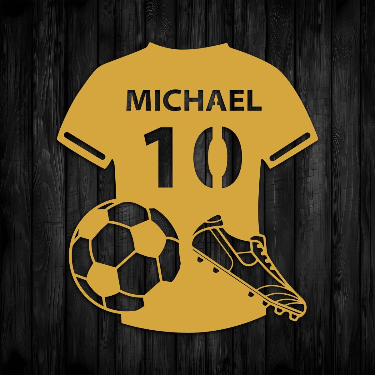 Personalized Soccer Jersey Metal Wall Art - BrossHome Metal Wall Art