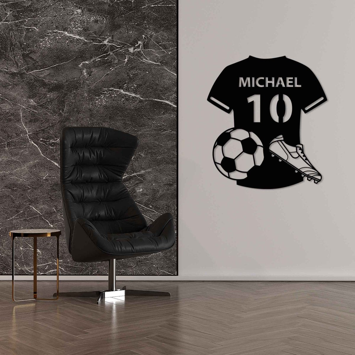 Personalized Soccer Jersey Metal Wall Art - BrossHome Metal Wall Art