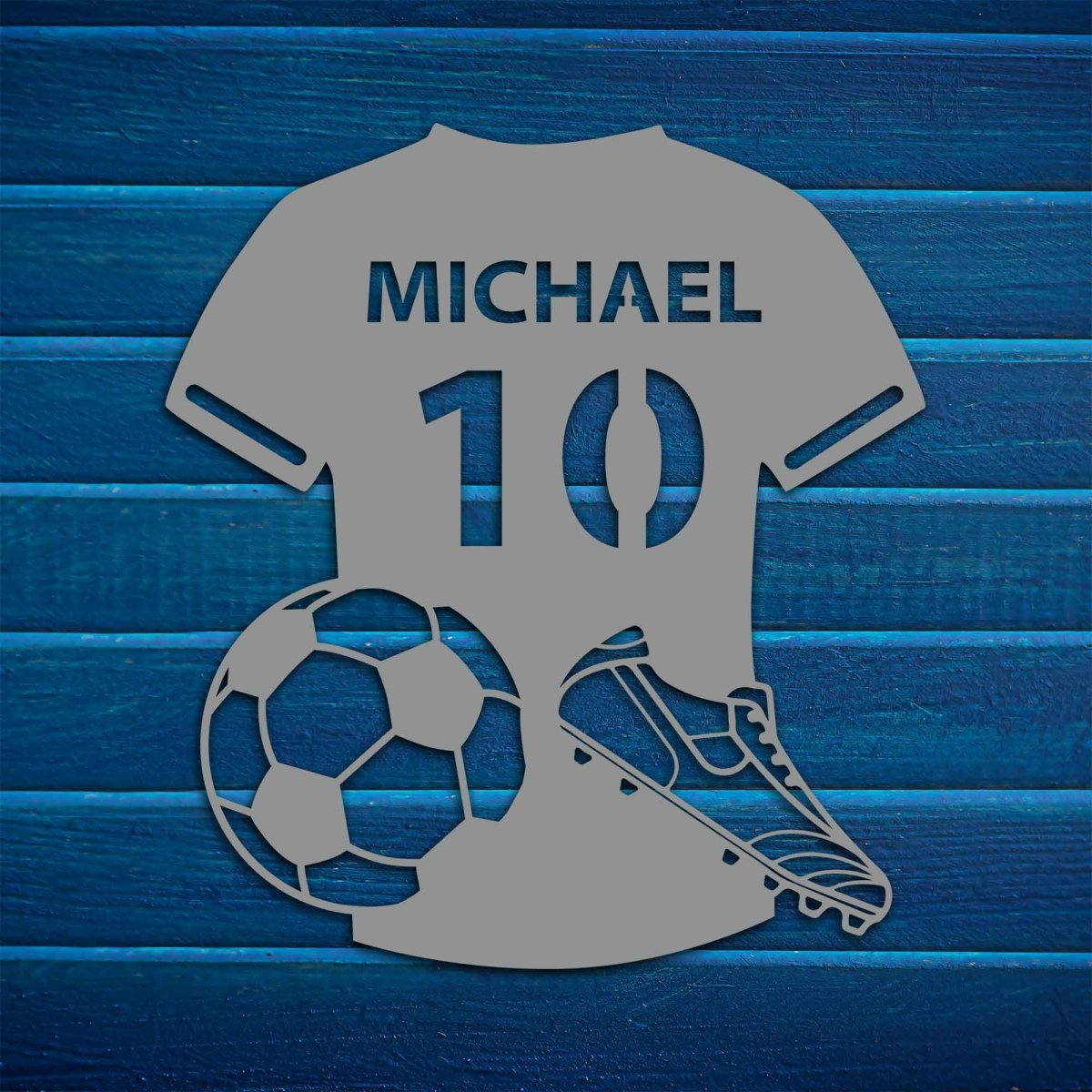 Personalized Soccer Jersey Metal Wall Art - BrossHome Metal Wall Art