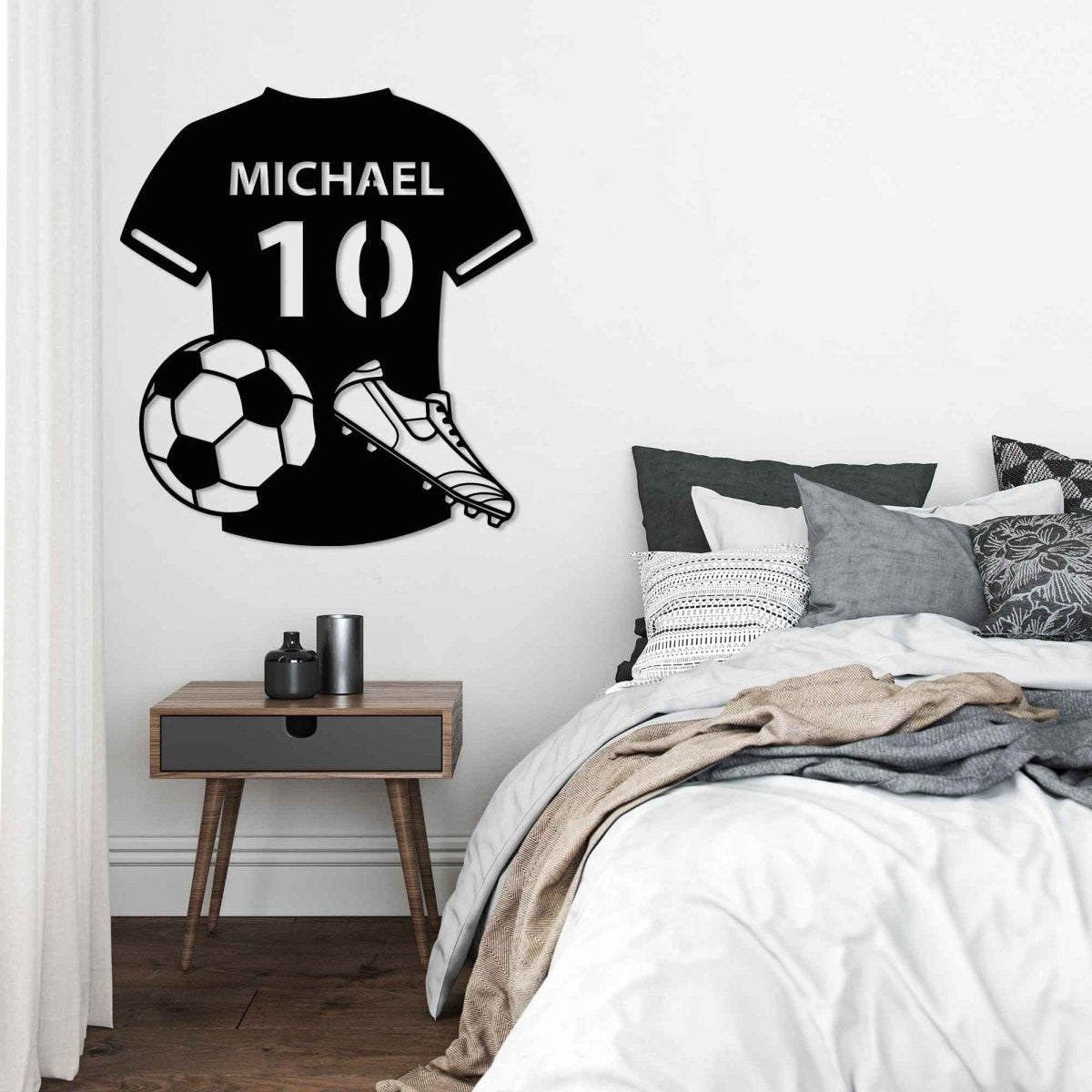 Personalized Soccer Jersey Metal Wall Art - BrossHome Metal Wall Art