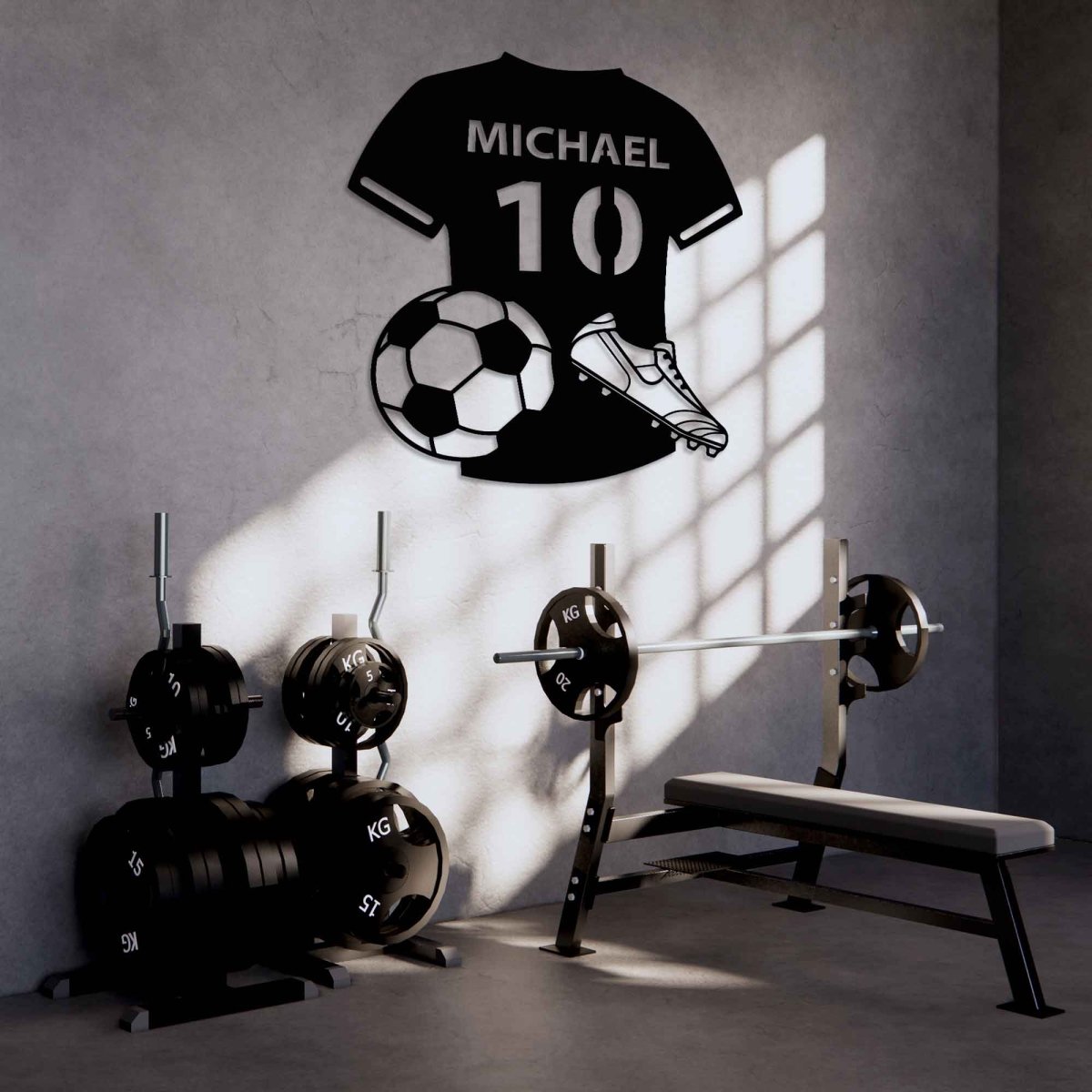 Personalized Soccer Jersey Metal Wall Art - BrossHome Metal Wall Art