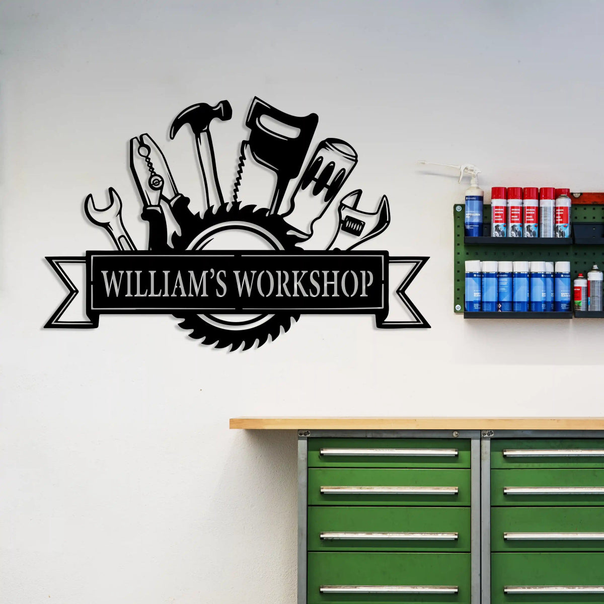 Personalized Workshop Metal Sign - BrossHome Metal Wall Art