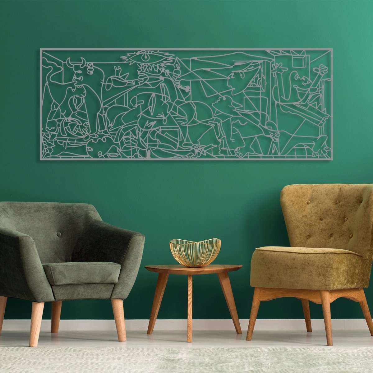 Picasso Guernica Metal Wall Decor - BrossHome Metal Wall Art