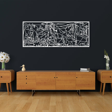 Picasso Guernica Metal Wall Decor - BrossHome Metal Wall Art
