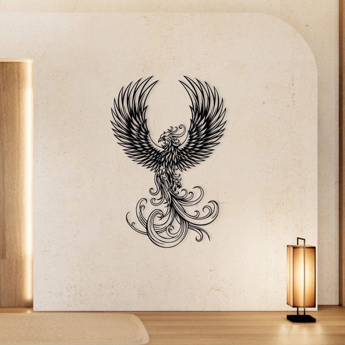 Rising Phoenix Metall Wall Art - BrossHome Metal Wall Art