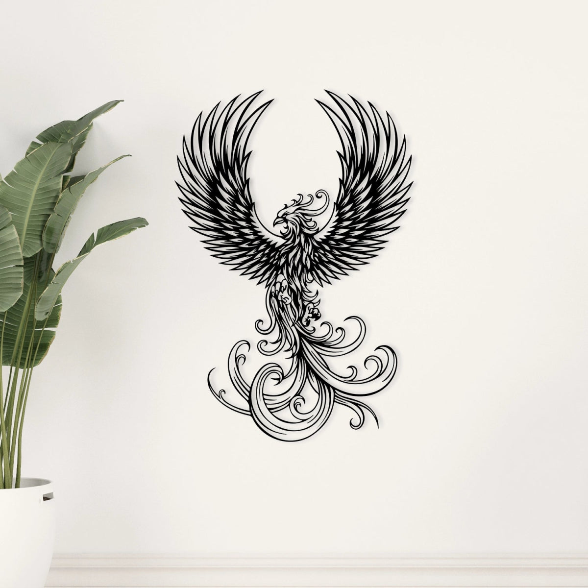 Rising Phoenix Metall Wall Art - BrossHome Metal Wall Art