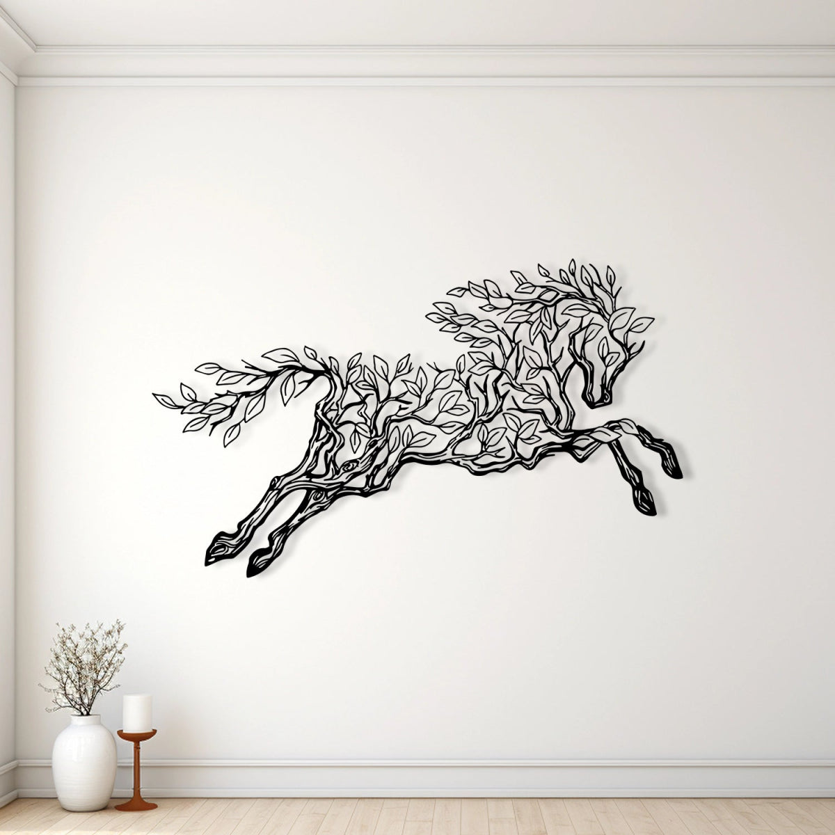 Running Horse Metal Wall Art - BrossHome Metal Wall Art