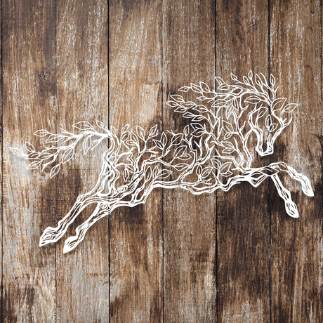 Running Horse Metal Wall Art - BrossHome Metal Wall Art
