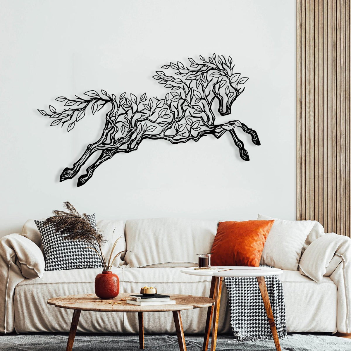 Running Horse Metal Wall Art - BrossHome Metal Wall Art