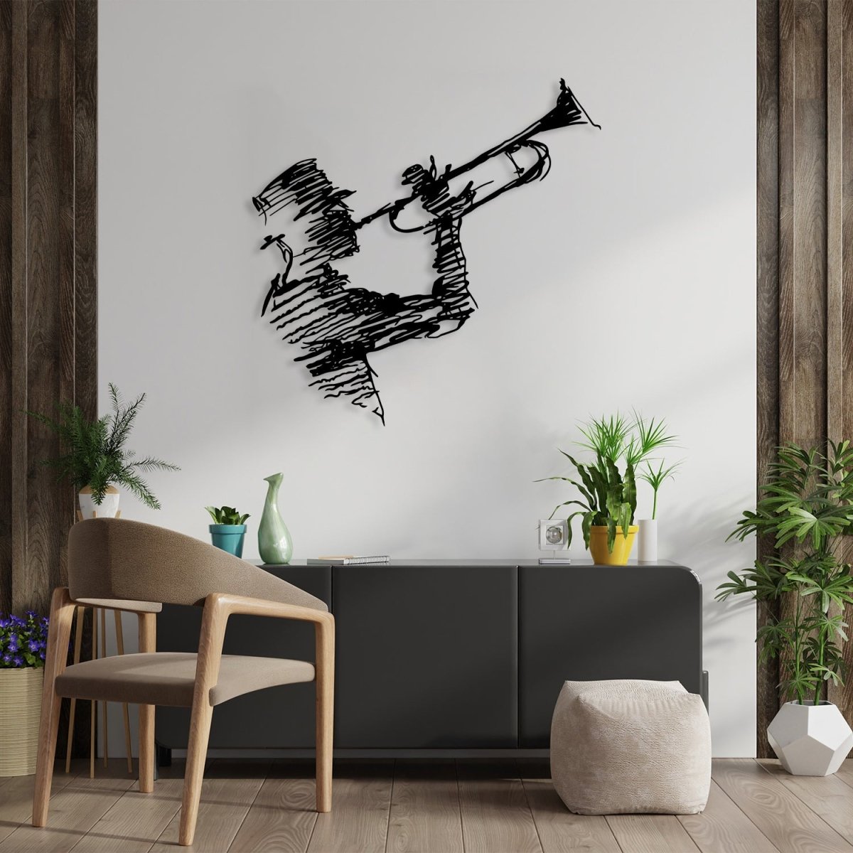 Saxophone Wall Art Metal - BrossHome Metal Wall Art