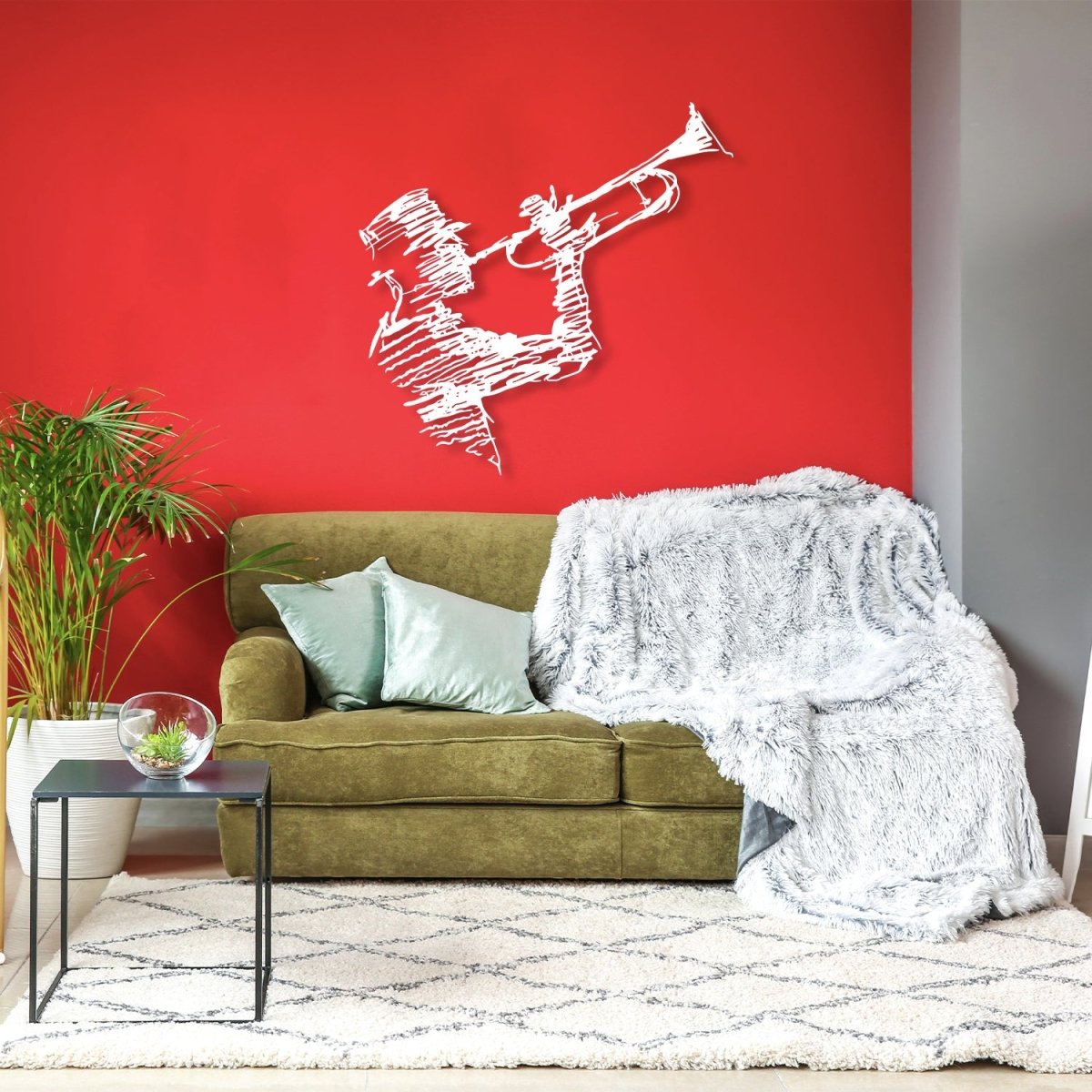 Saxophone Wall Art Metal - BrossHome Metal Wall Art