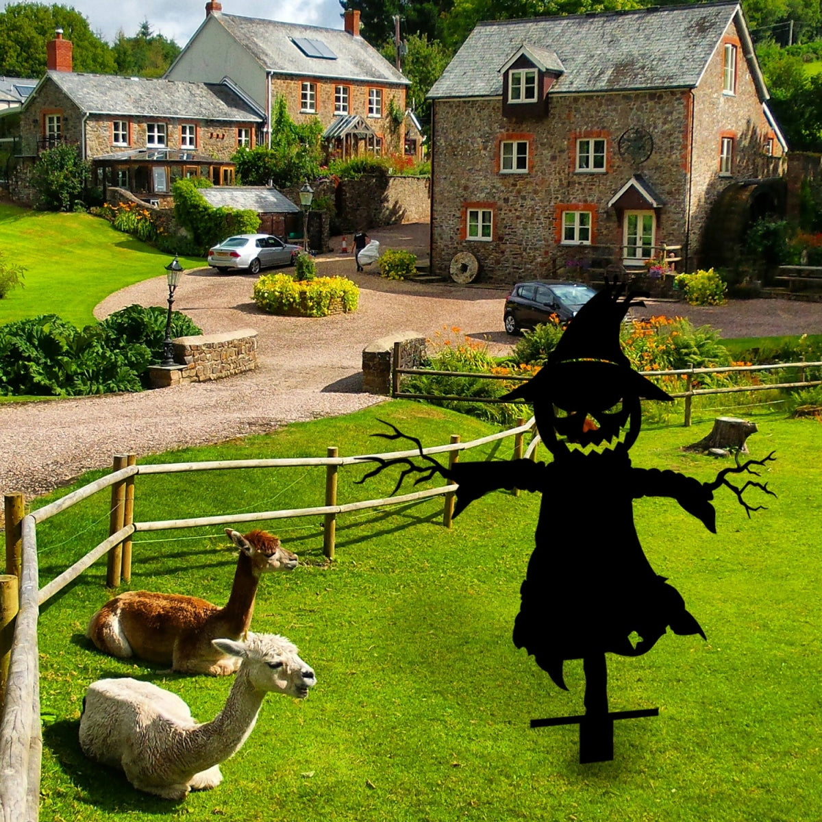 Scarecrom Metal Garden Sign - BrossHome Metal Wall Art