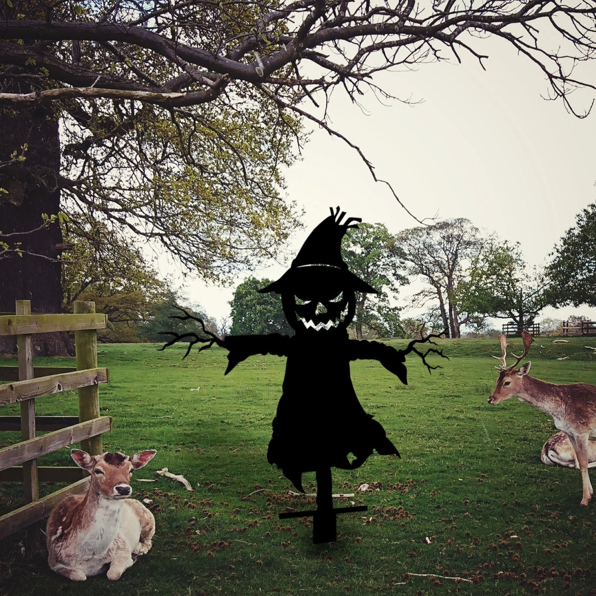 Scarecrom Metal Garden Sign - BrossHome Metal Wall Art