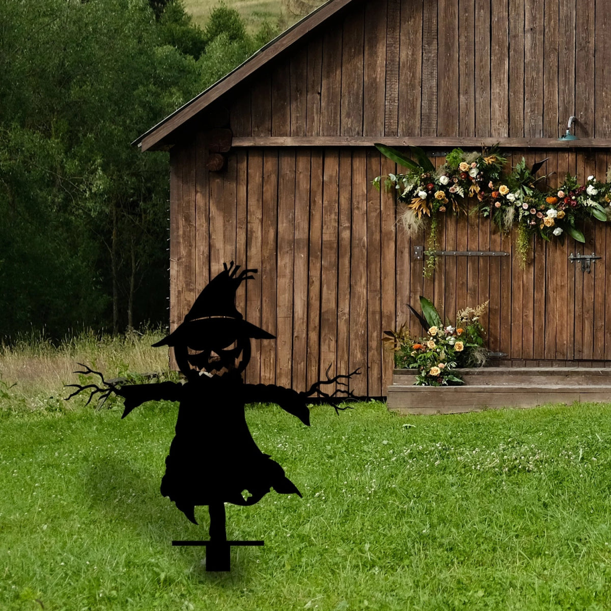 Scarecrom Metal Garden Sign - BrossHome Metal Wall Art