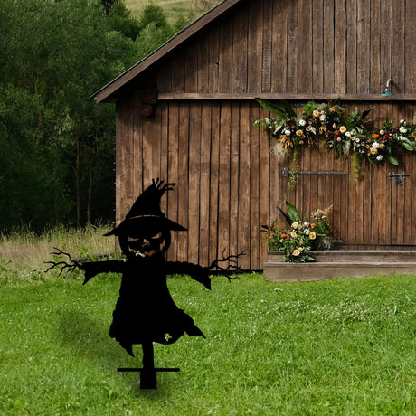 Scarecrom Metal Garden Sign - BrossHome Metal Wall Art