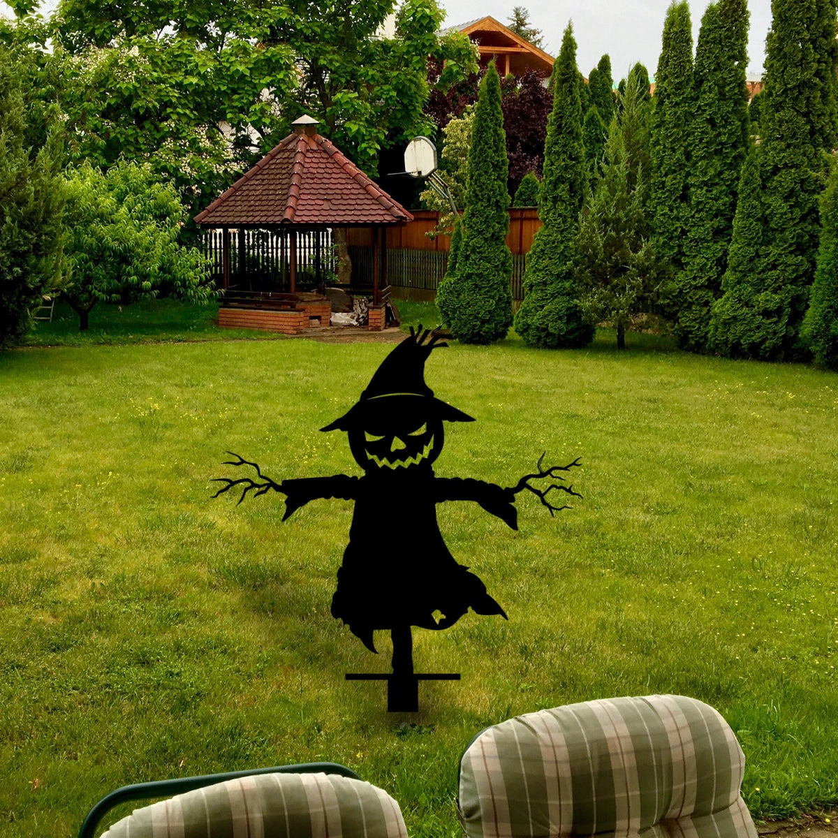 Scarecrom Metal Garden Sign - BrossHome Metal Wall Art