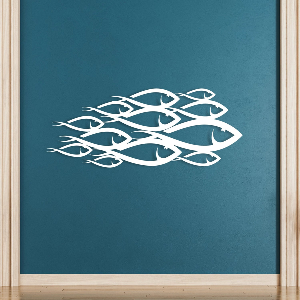 School Of Fish Metal Wall Decor - BrossHome Metal Wall Art