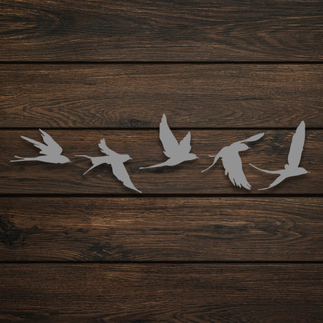 Shaped Metal Bird Wall Art Decor - BrossHome Metal Wall Art