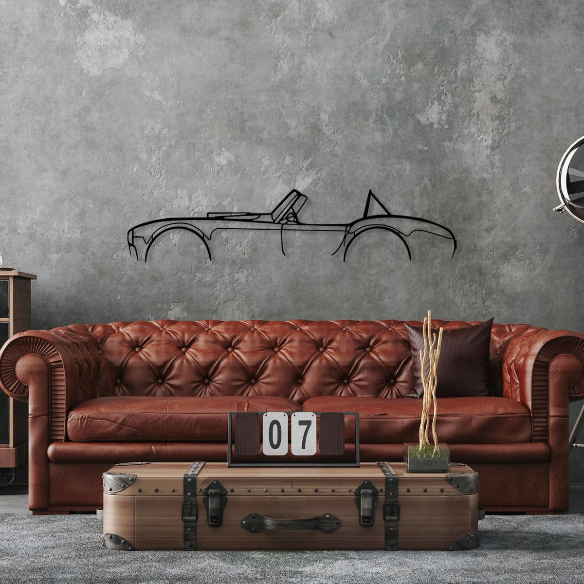 Shelby Cobra Car Metal Silhouette Wall Art - BrossHome Metal Wall Art