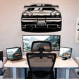 Skyline R34 Car Silhouette Metal Wall Art (Back View) - BrossHome Metal Wall Art