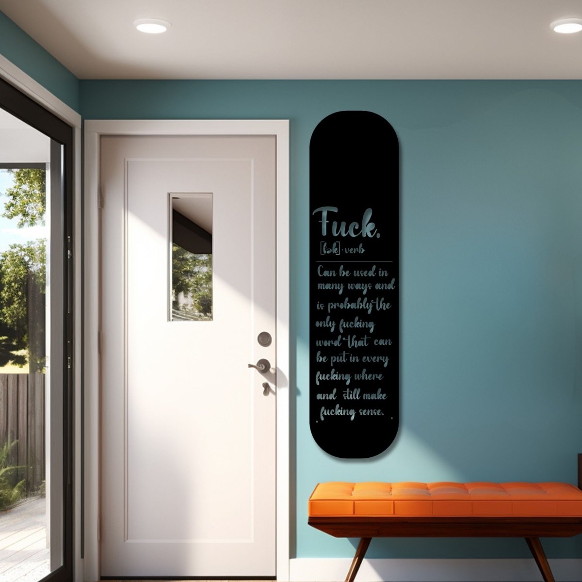 Slang Dictionary Quote Metal Wall Decor - BrossHome Metal Wall Art