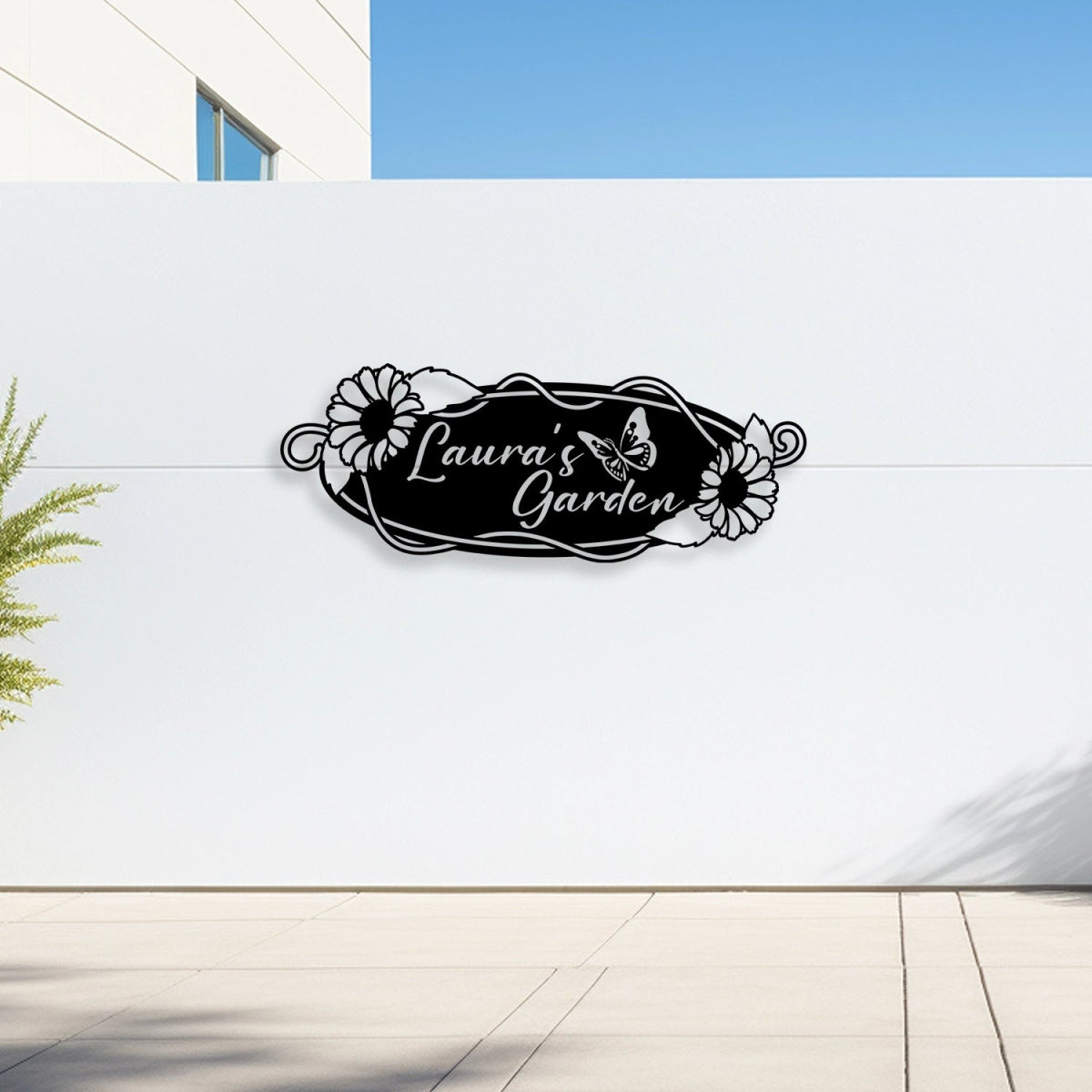 Stylish Custom Garden Metal Sunflower Wall Art Sign - BrossHome Metal Wall Art