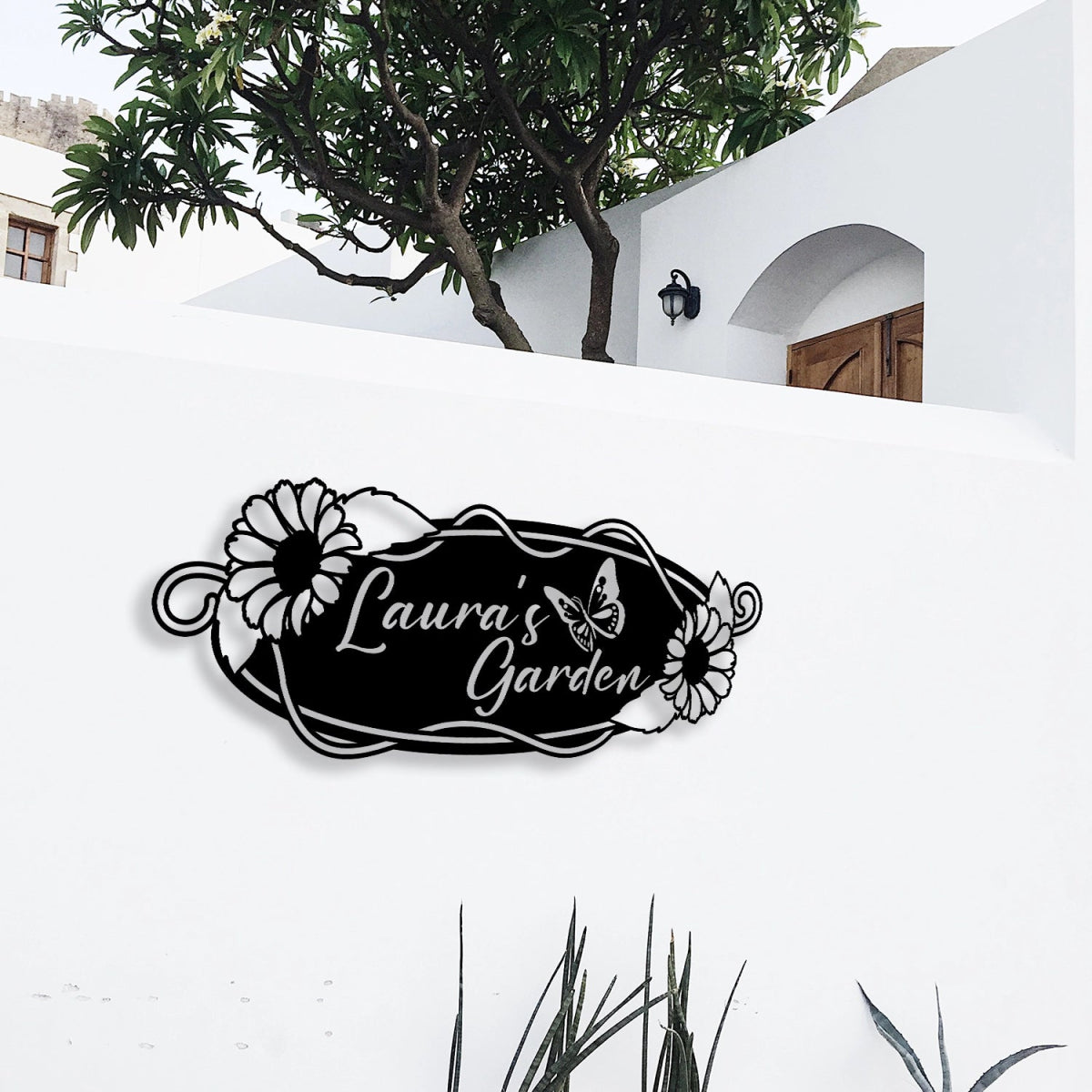 Stylish Custom Garden Metal Sunflower Wall Art Sign - BrossHome Metal Wall Art