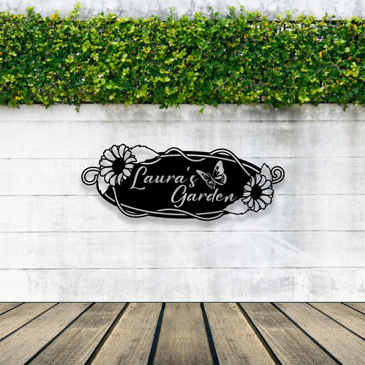 Stylish Custom Garden Metal Sunflower Wall Art Sign - BrossHome Metal Wall Art