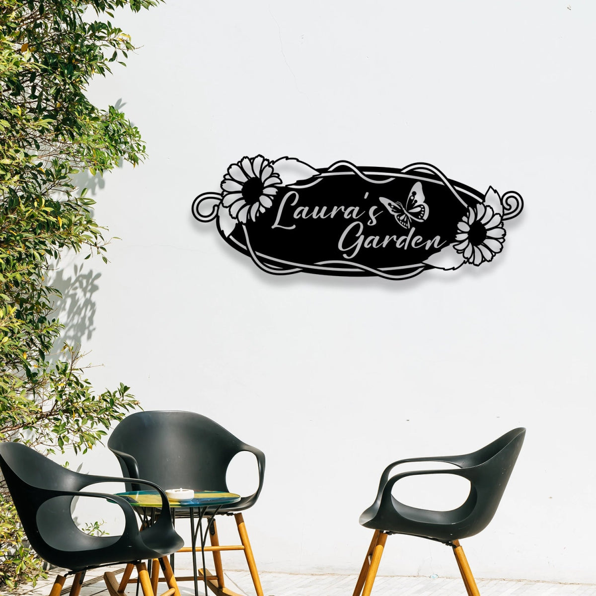 Stylish Custom Garden Metal Sunflower Wall Art Sign - BrossHome Metal Wall Art