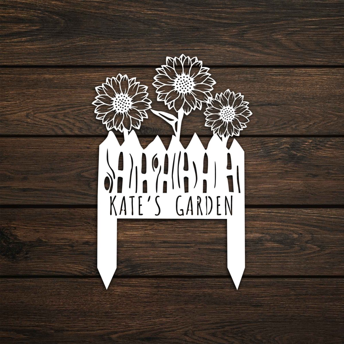 Sunflower Metal Garden Stake - BrossHome Metal Wall Art
