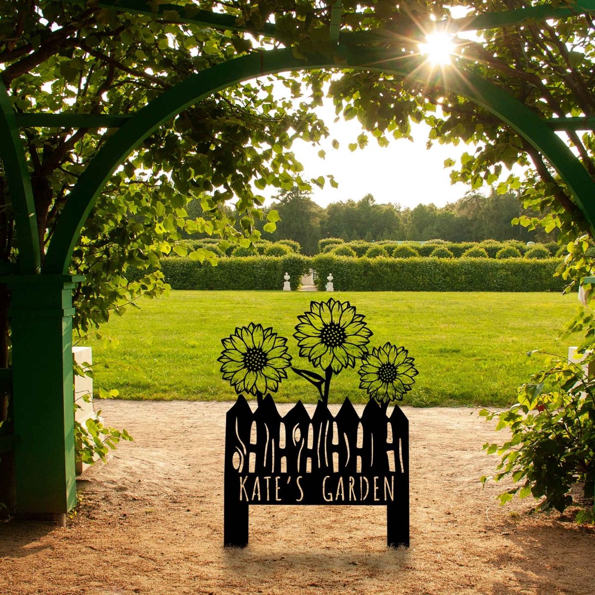 Sunflower Metal Garden Stake - BrossHome Metal Wall Art