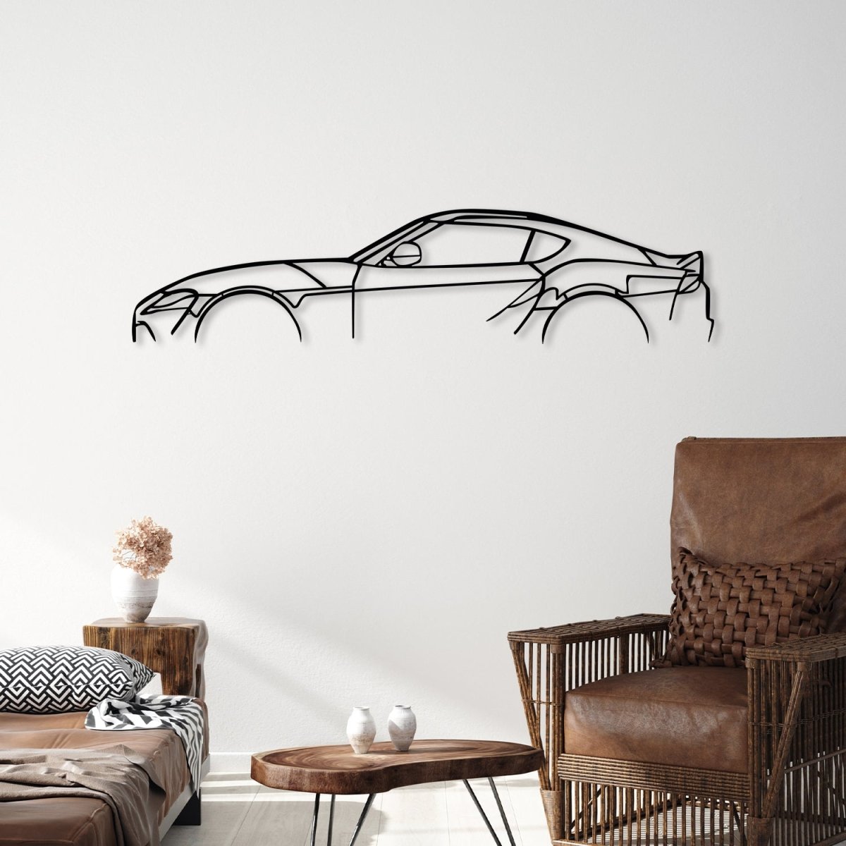 Supra - Car Metal Silhouette Wall Art - BrossHome Metal Wall Art