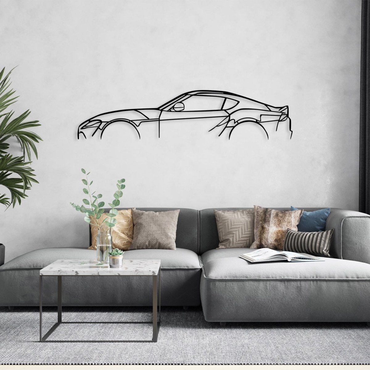 Supra - Car Metal Silhouette Wall Art - BrossHome Metal Wall Art