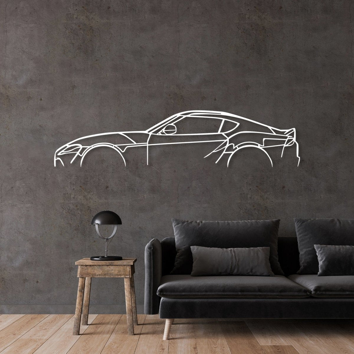 Supra - Car Metal Silhouette Wall Art - BrossHome Metal Wall Art