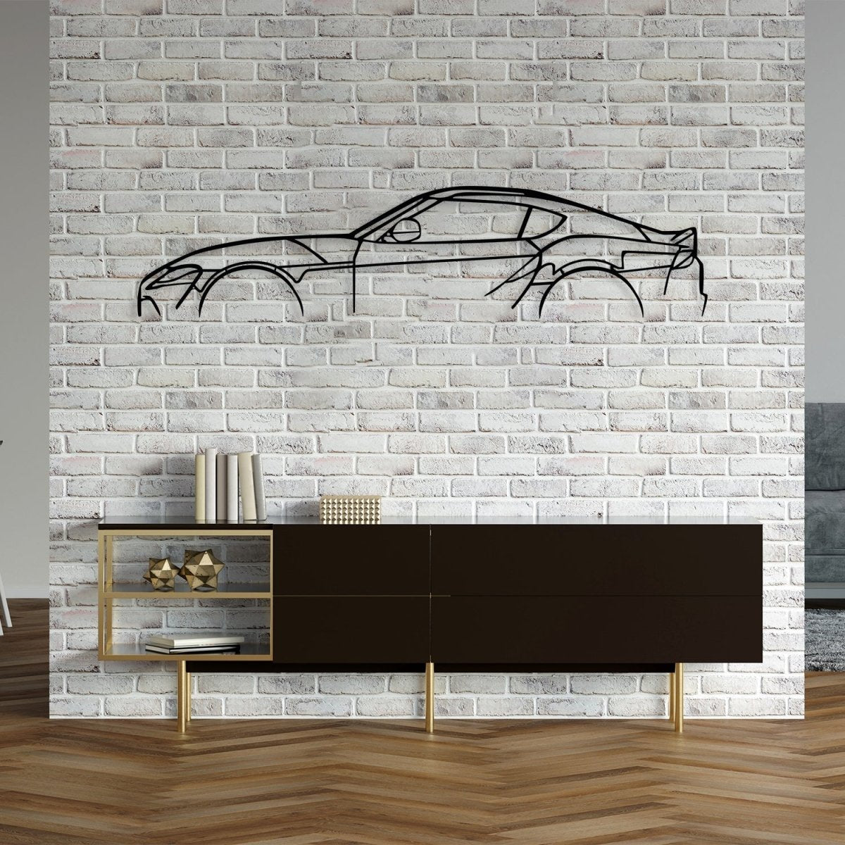 Supra - Car Metal Silhouette Wall Art - BrossHome Metal Wall Art