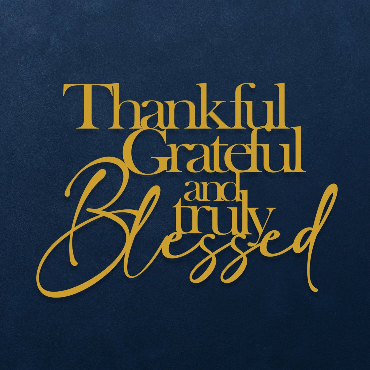 Thankful Grateful Blessed Wall Art - BrossHome Metal Wall Art