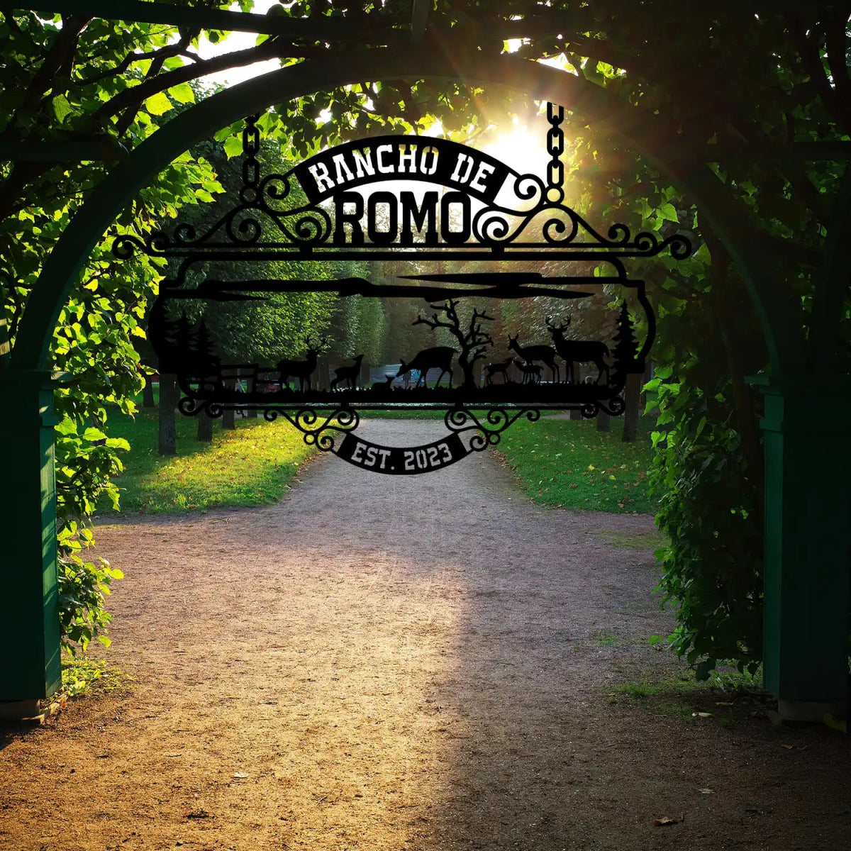 The Rancho de Romo Custom Metal Sign - BrossHome Metal Wall Art