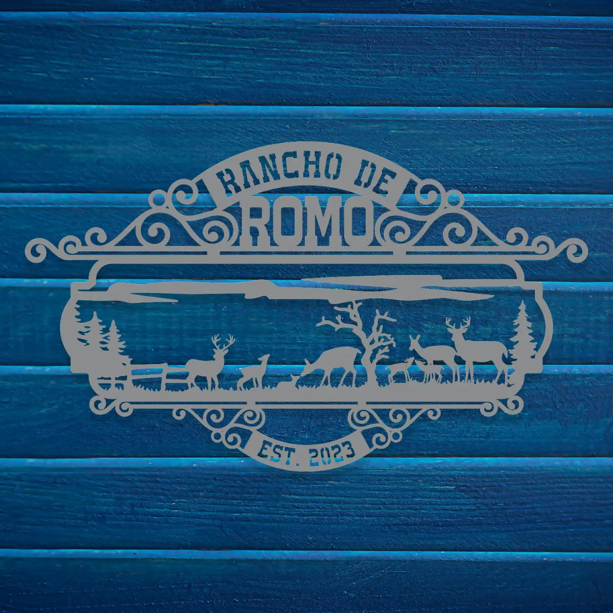 The Rancho de Romo Custom Metal Sign - BrossHome Metal Wall Art