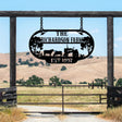 The Richardson Farm Custom Metal Sign - EST 1997 with Farm Animals - BrossHome Metal Wall Art