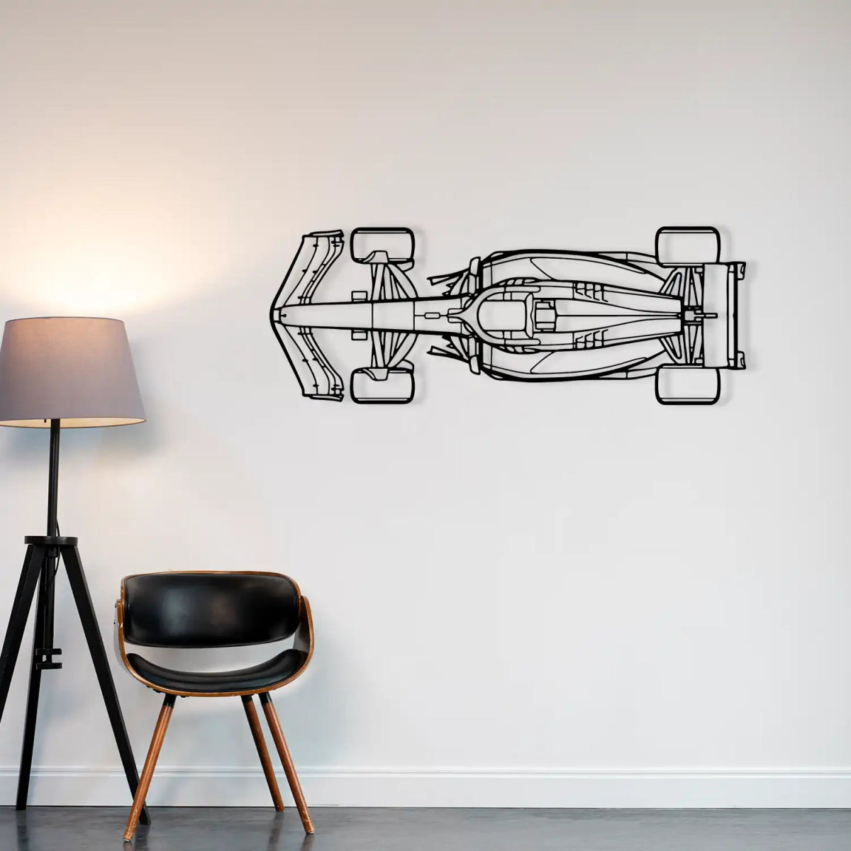 Top View Formula 1 Car Metal Wall Art - BrossHome Metal Wall Art