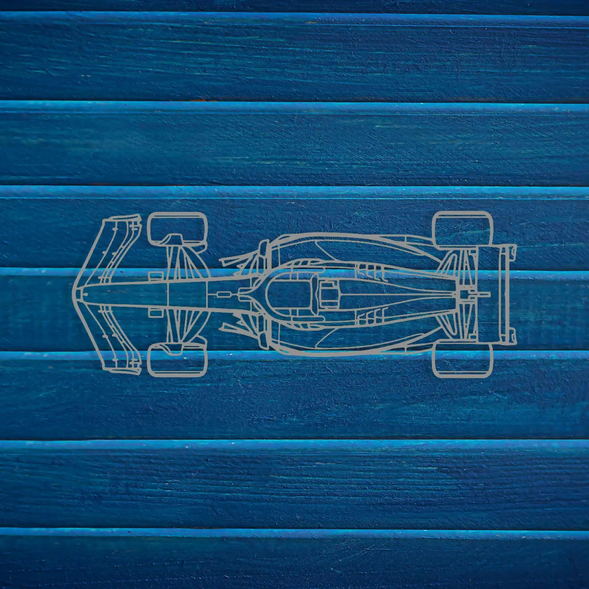 Top View Formula 1 Car Metal Wall Art - BrossHome Metal Wall Art