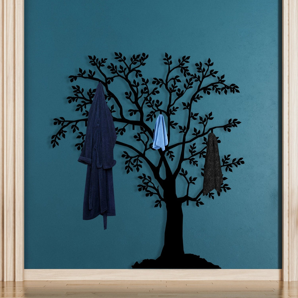 Tree of Life Metal Wall Coat Rack - BrossHome Metal Wall Art