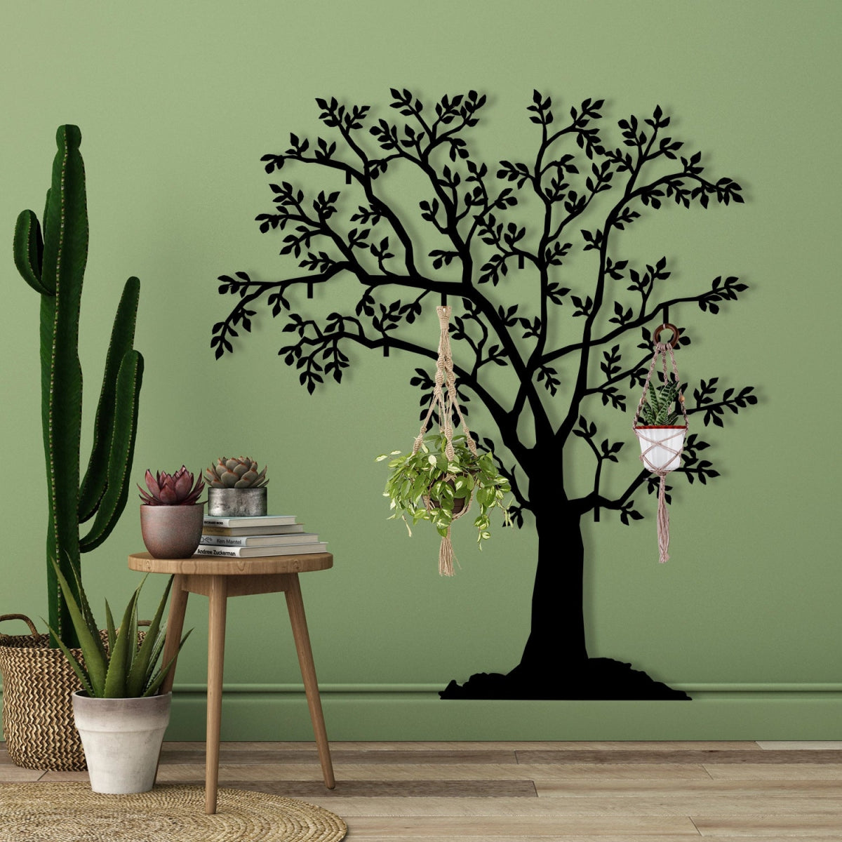 Tree of Life Metal Wall Coat Rack - BrossHome Metal Wall Art