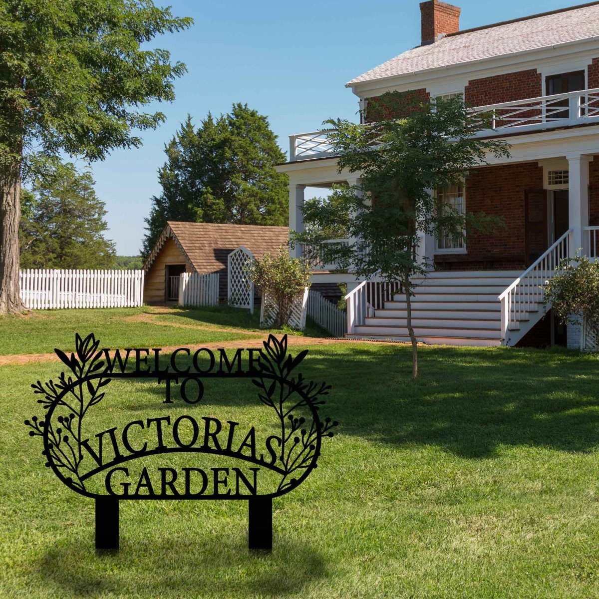 Welcome Garden Sign - BrossHome Metal Wall Art