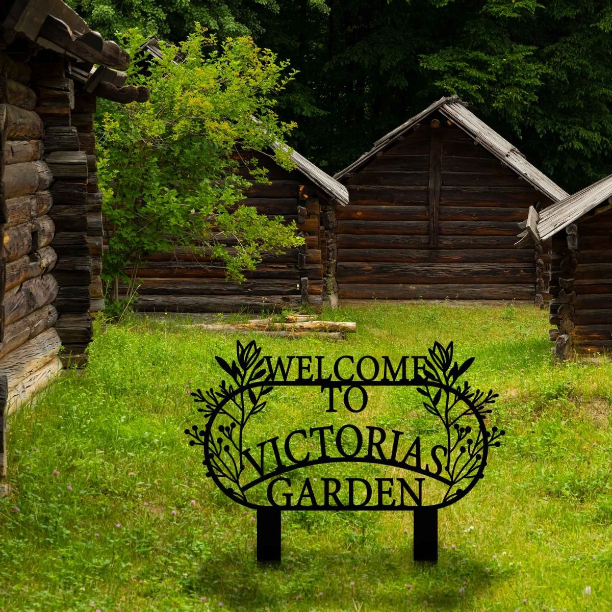 Welcome Garden Sign - BrossHome Metal Wall Art