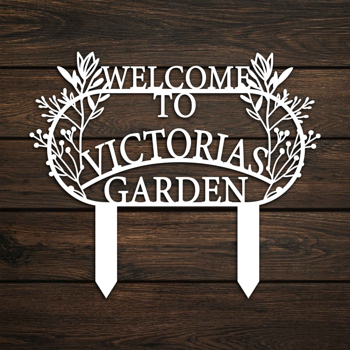 Welcome Garden Sign - BrossHome Metal Wall Art
