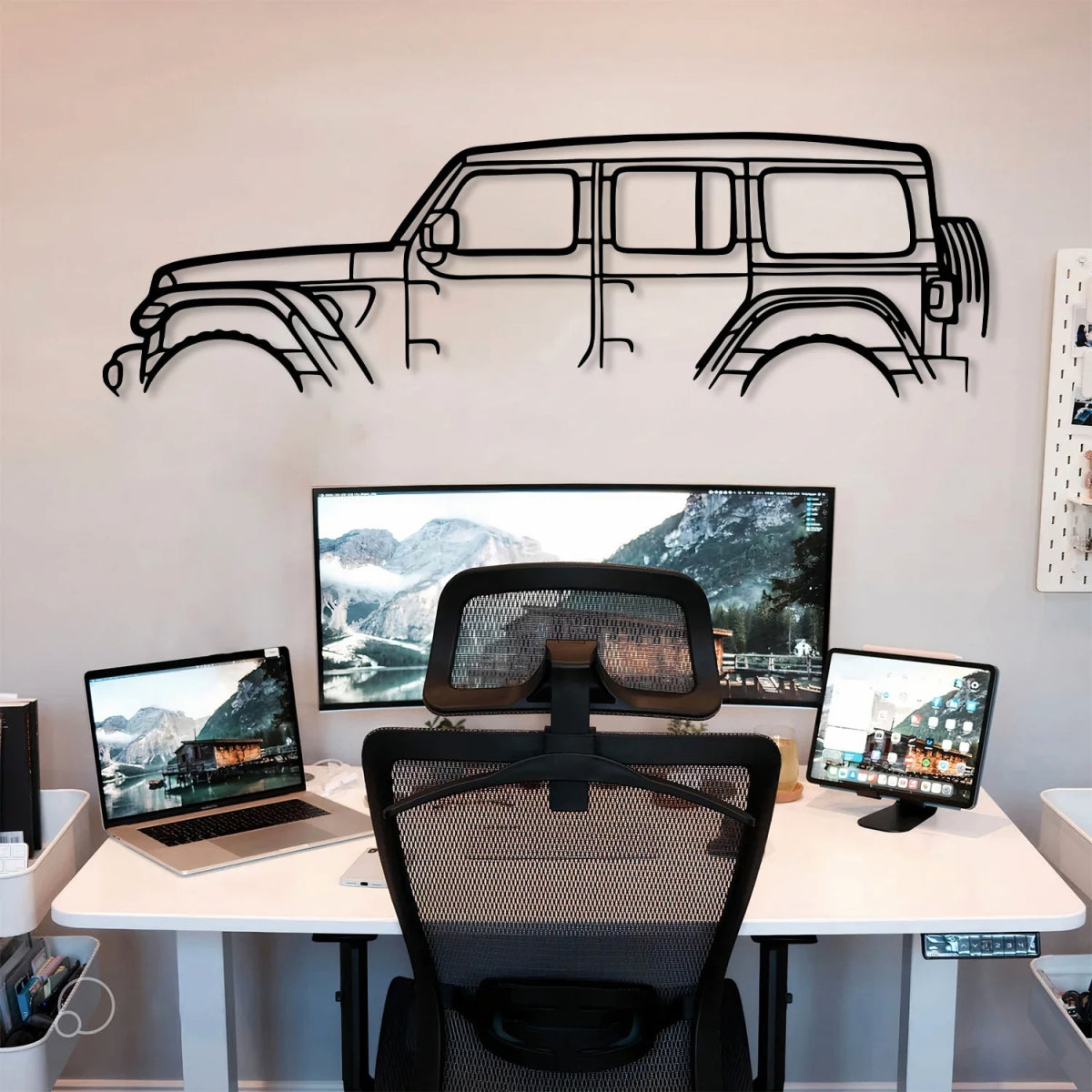 Wrangler Silhouette Metal Wall Art - BrossHome Metal Wall Art