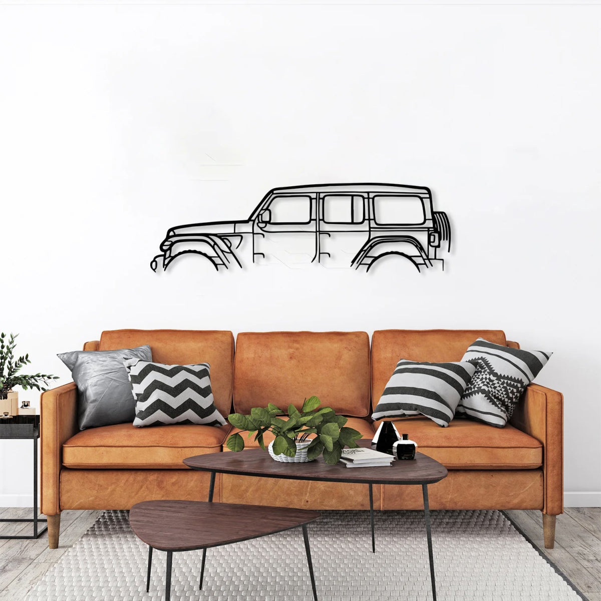 Wrangler Silhouette Metal Wall Art - BrossHome Metal Wall Art